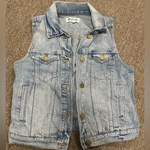 Madewell light Jean vest small